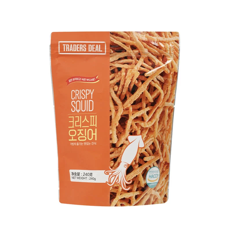 TradersDeal进口香脆鱿鱼条零食240g美食