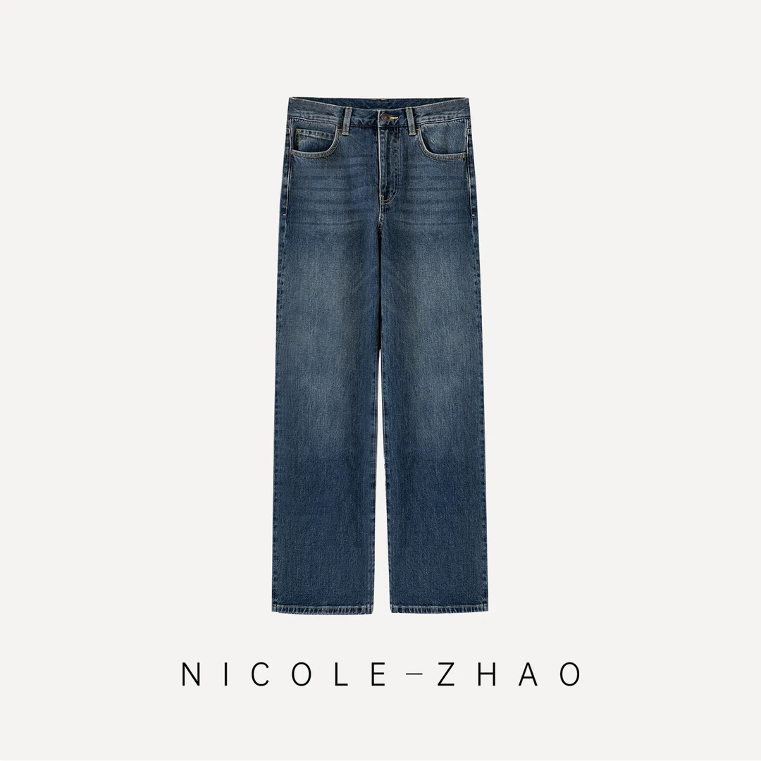 NZ0915（西部牛仔）【贵姐NICOLE】25百搭气质休闲直筒牛仔裤女