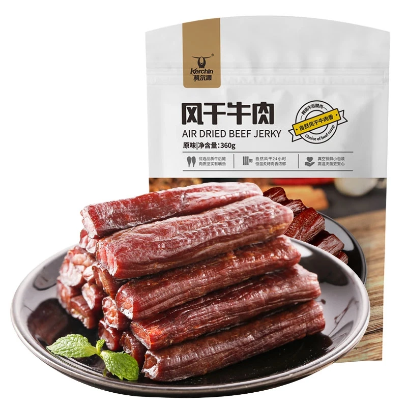 科尔沁牛肉干360g/袋追剧解馋零食内蒙古特产即食牛肉风干牛肉QC