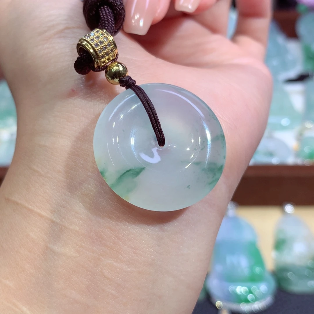 翡翠未镶嵌吊坠(不含链)27.4-5.7