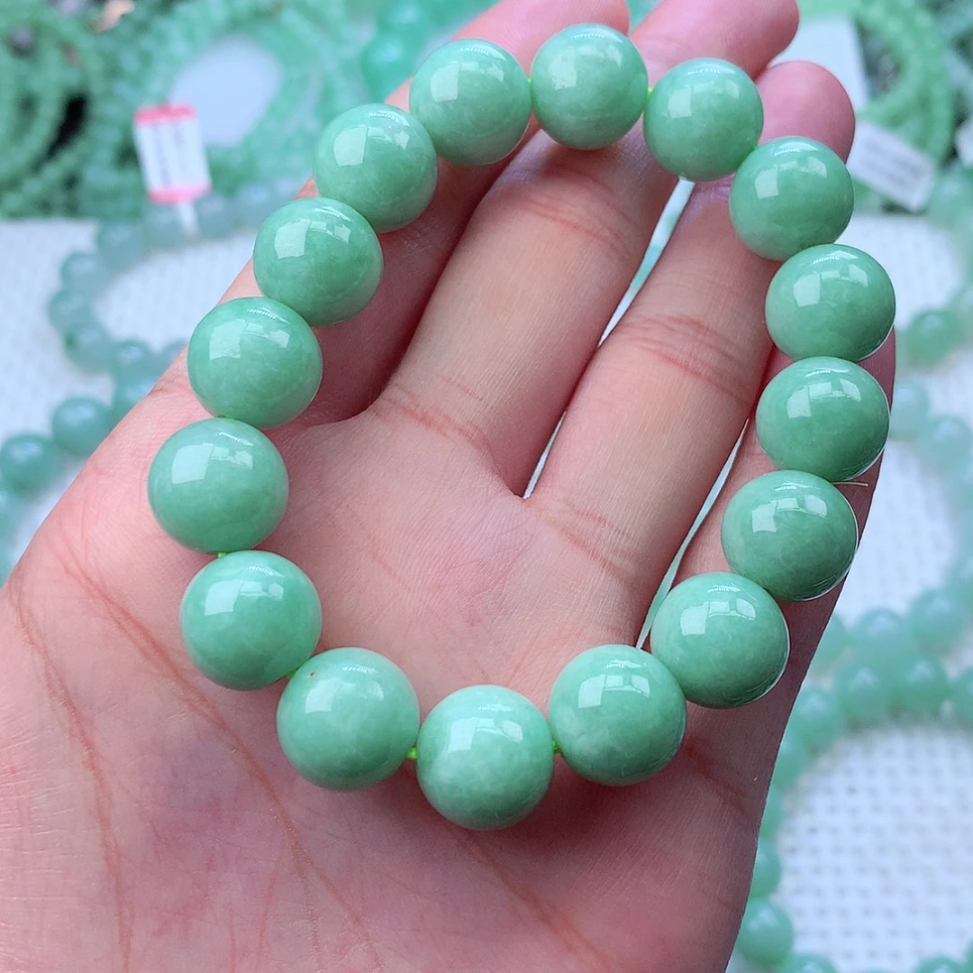 翡翠未镶嵌毛衣链卡12.6