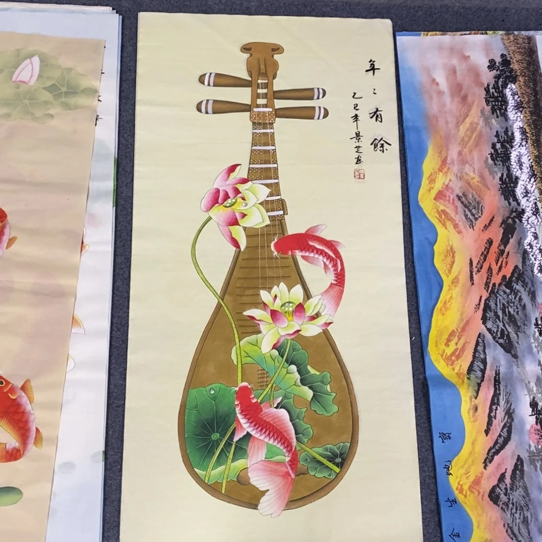 国画尺寸100✖️50三尺工笔手绘画