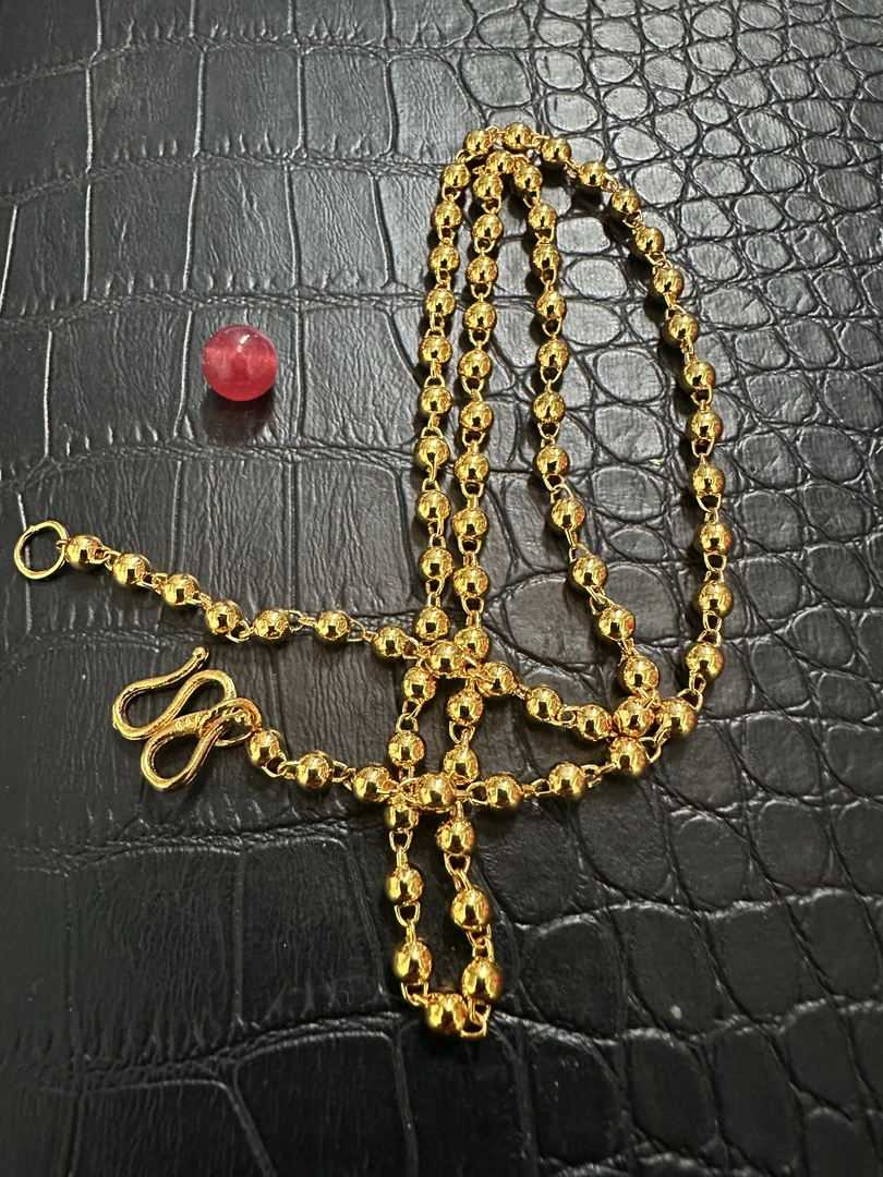 (典藏臻品) 足金项链玛瑙A307