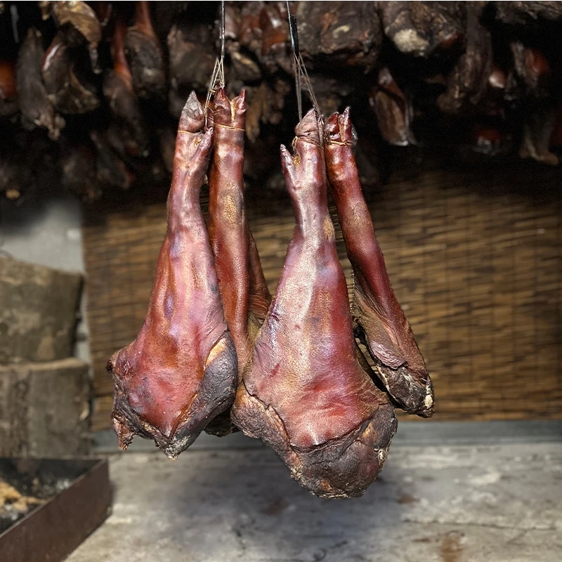 直播现称，腊猪脚正宗湘西农家散养土猪柴火烟熏传统工艺风味品质