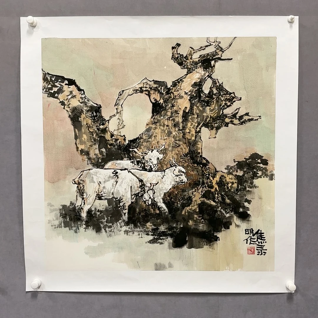 国画国画纯手绘作品请放心去藏