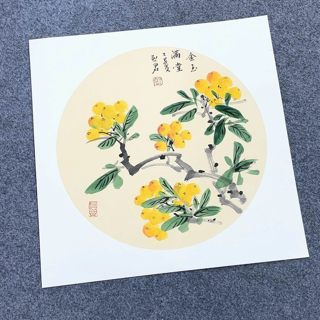 国画手绘手写作品