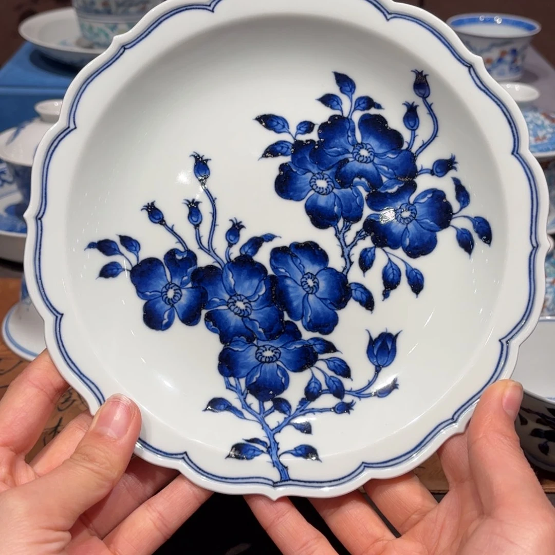 瓷片手工手绘陶瓷茶具