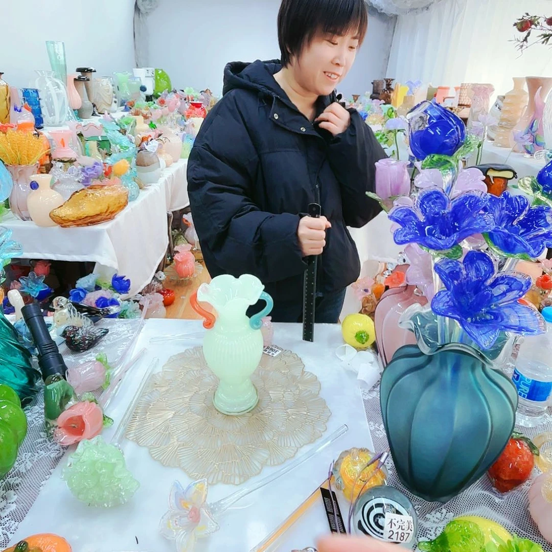 福利不退不换琉璃花瓶艺术品