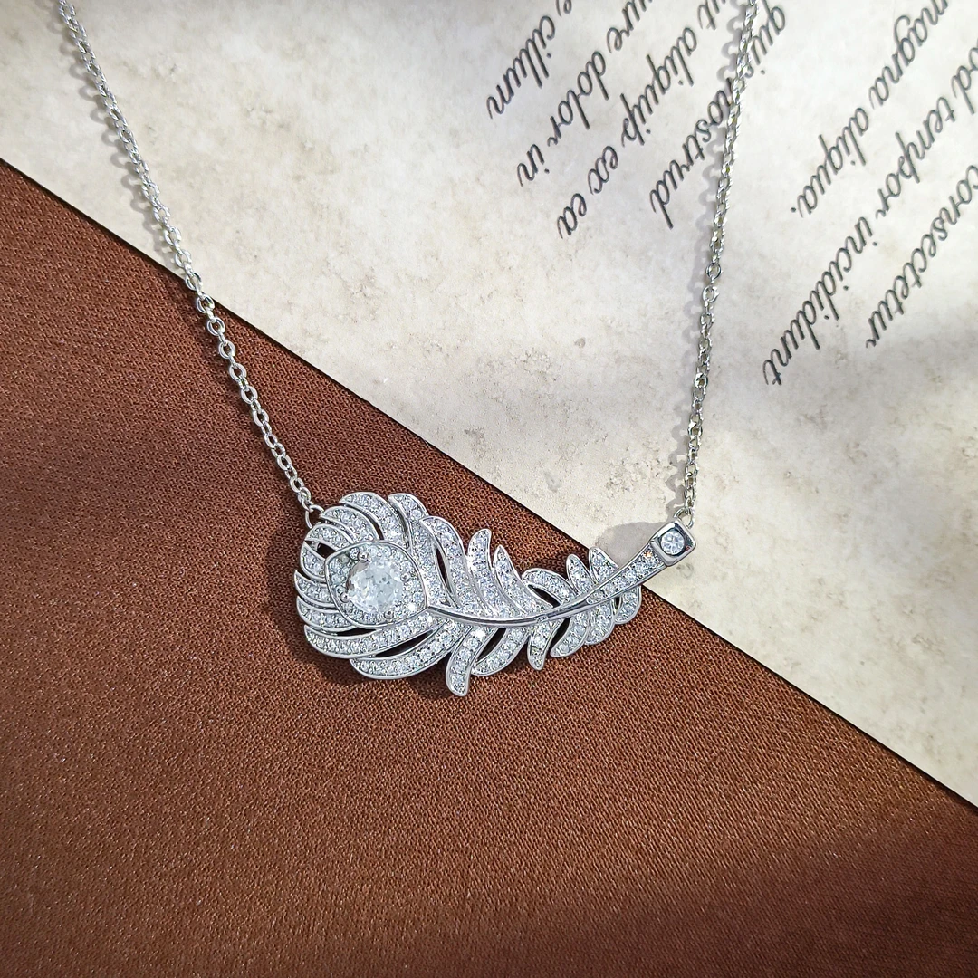 铜合金项链 WFZ-008150【絮风铃羽】项链气质小众百搭轻奢