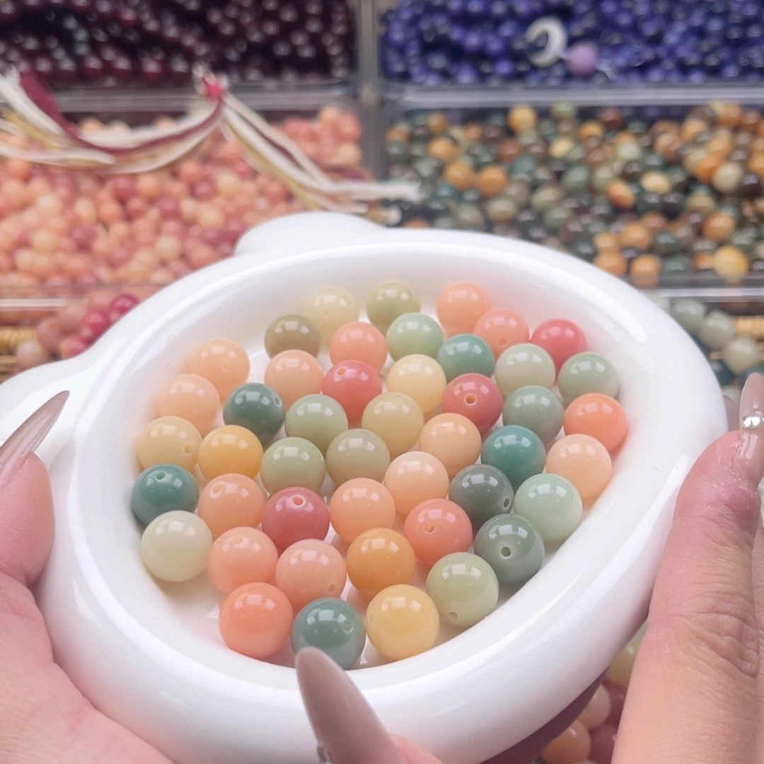 白玉菩提吊坠z12mm108颗。多宝马卡龙福利不售后