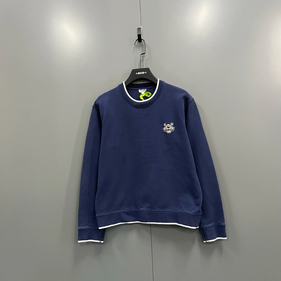 【XP】KENZO 高田贤三 蓝色虎头刺绣卫衣 L码/95新/5000/jc603575