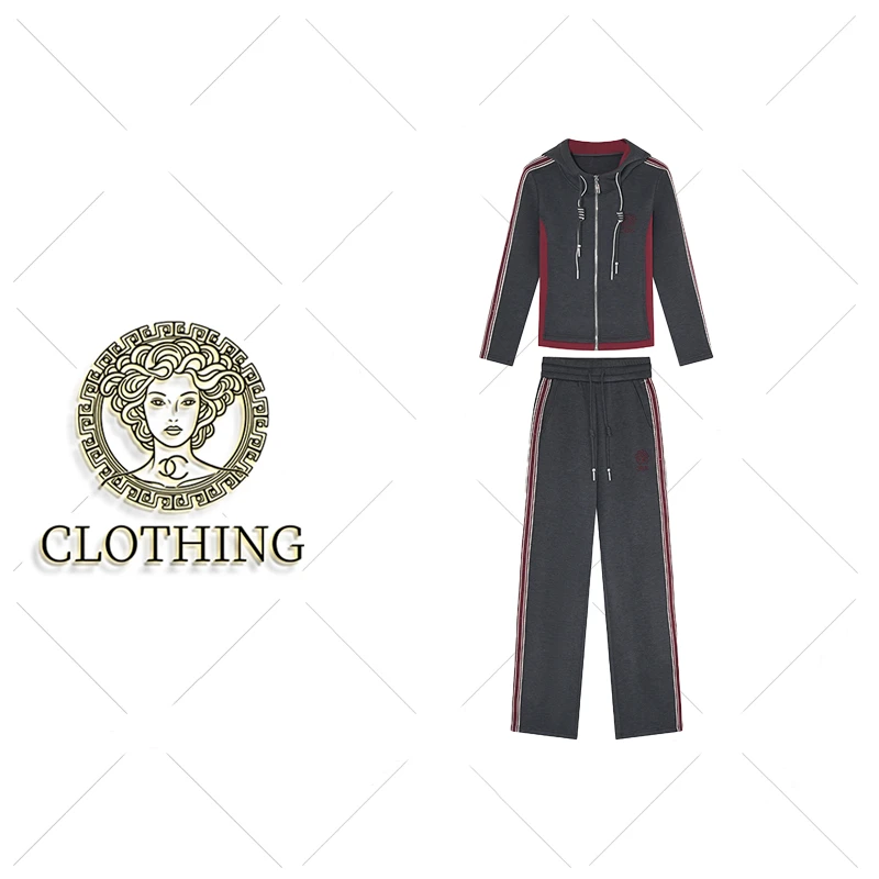 【CLOTHING/原创设计】B98376新款洋气百搭休闲套装