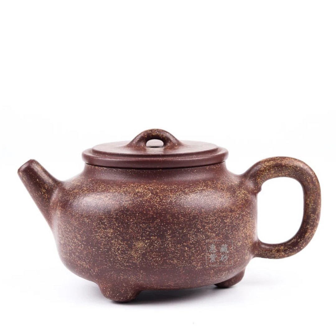 宜兴紫砂 彭湃紫砂壶  全手工金砂明炉   原矿底槽清铺砂  220cc