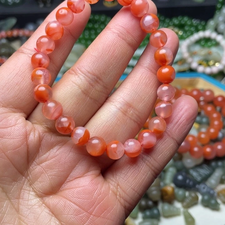 南红玛瑙合金珠宝半成品