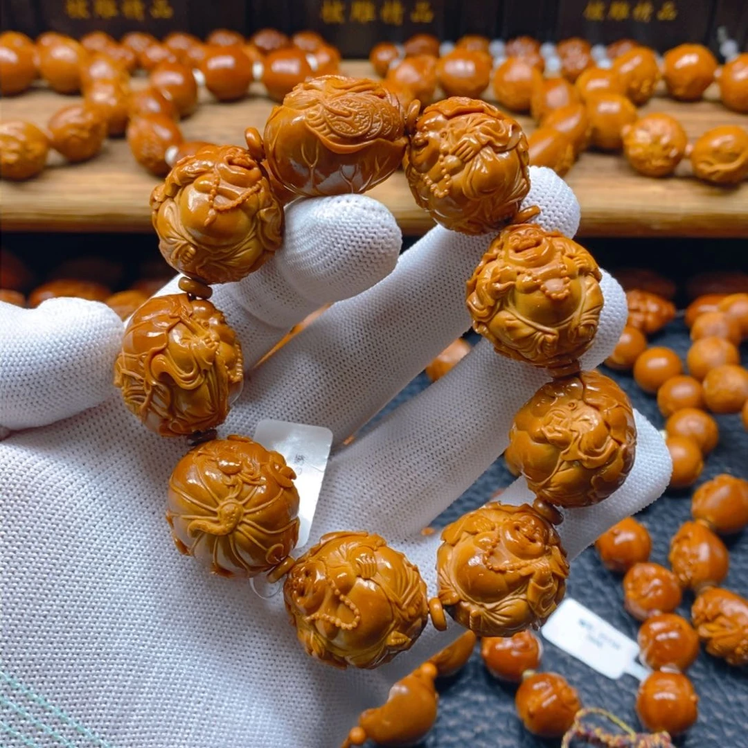 手串/手链橄榄核曹华老师2.4荷叶八宝弥勒