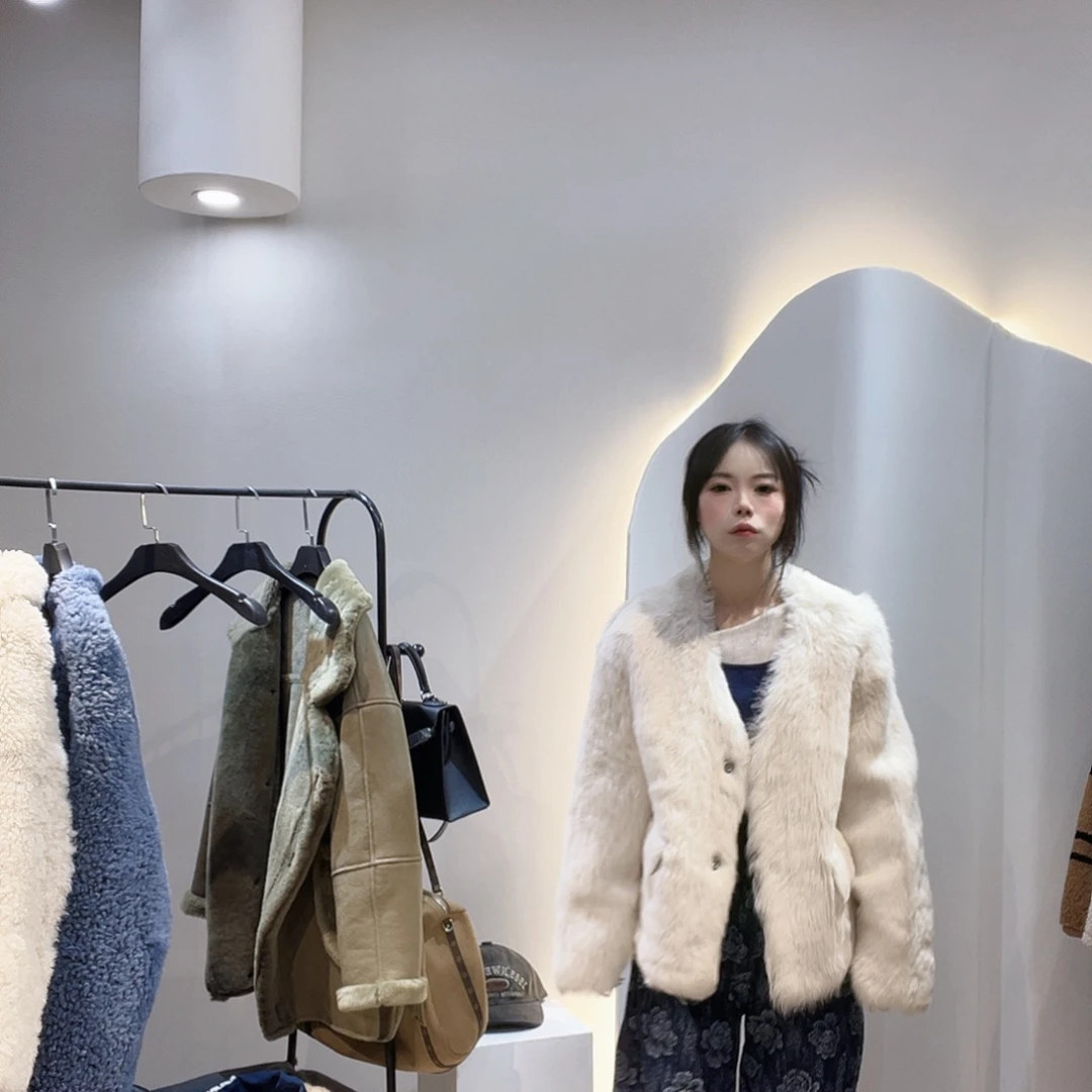 真皮皮毛一体外套015-120斤