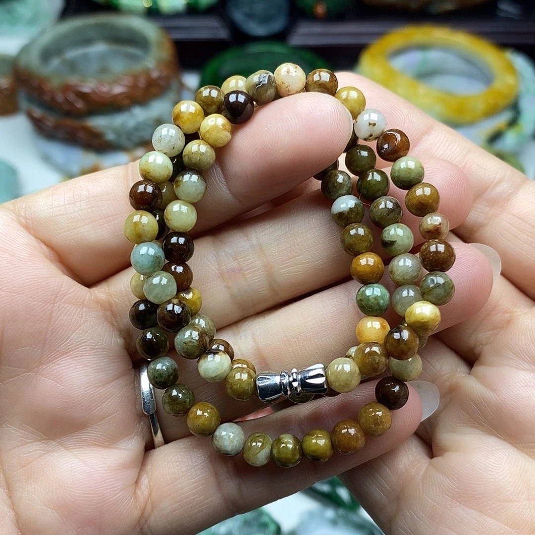 颈饰未镶嵌翡翠妈妈链