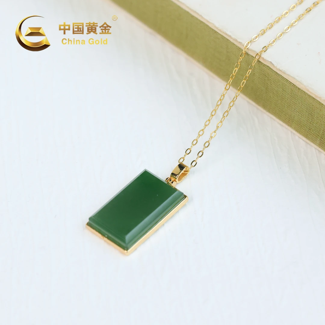 【中国黄金】裕若 | 和田玉*吊坠*S925银镶嵌-D9007-Y