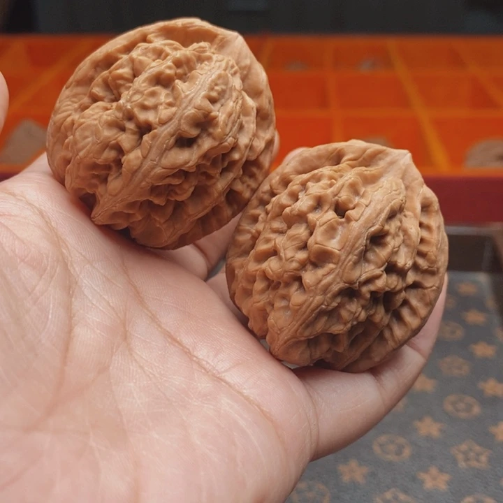 把件文玩核桃红锦鲤43尺
