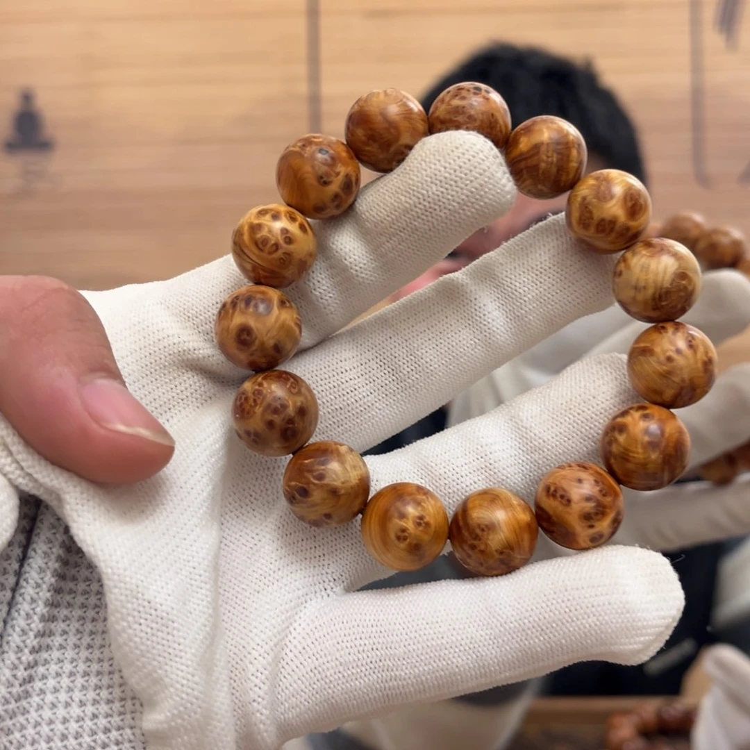 柏木（崖柏）手串/手链我****里15满瘤花清香药香
