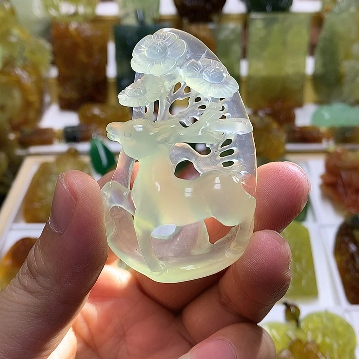 蛇纹石玉未镶嵌珠宝半成品