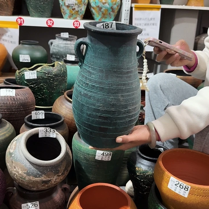 绿色双耳187高度29口径13