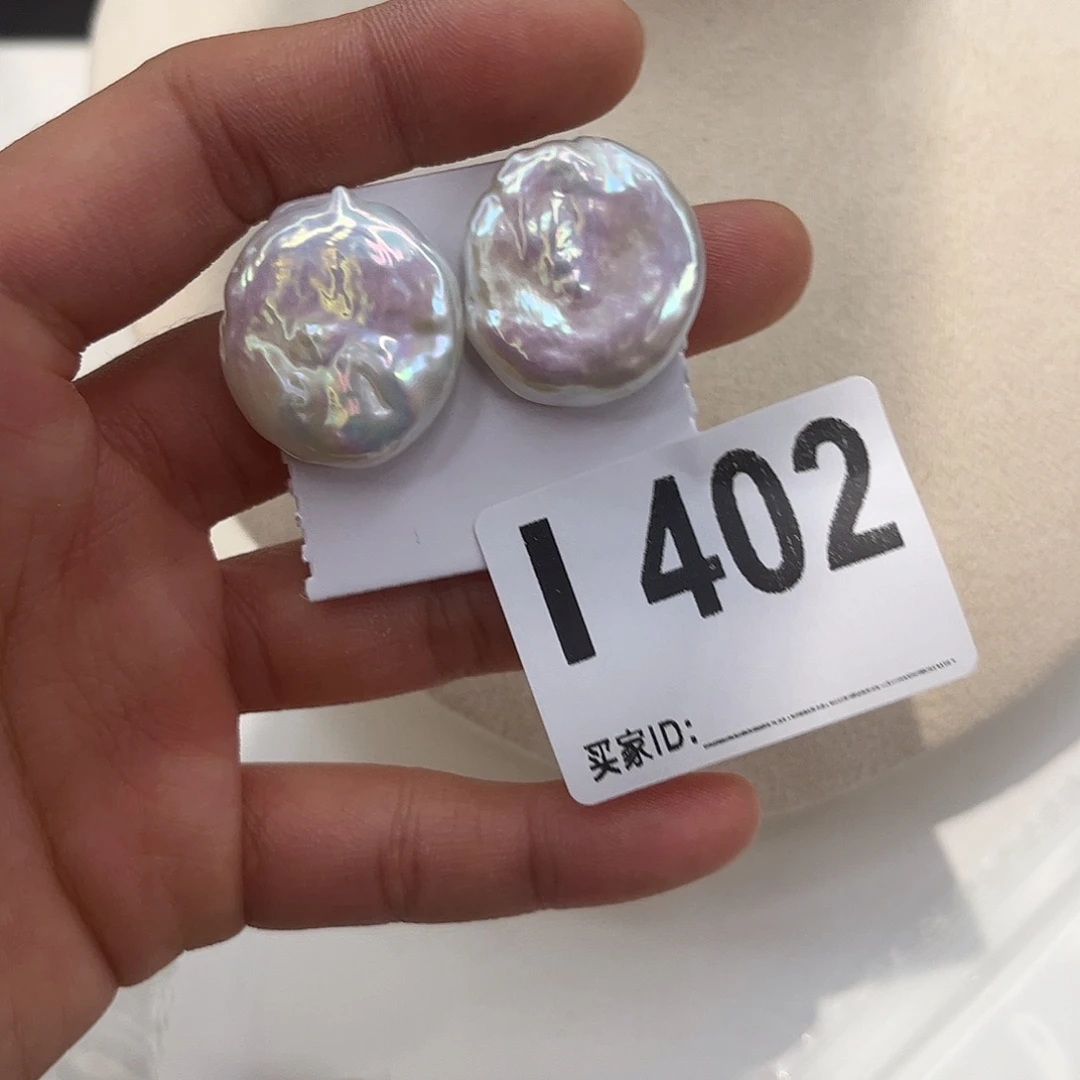 银S925镶嵌淡水珍珠耳饰