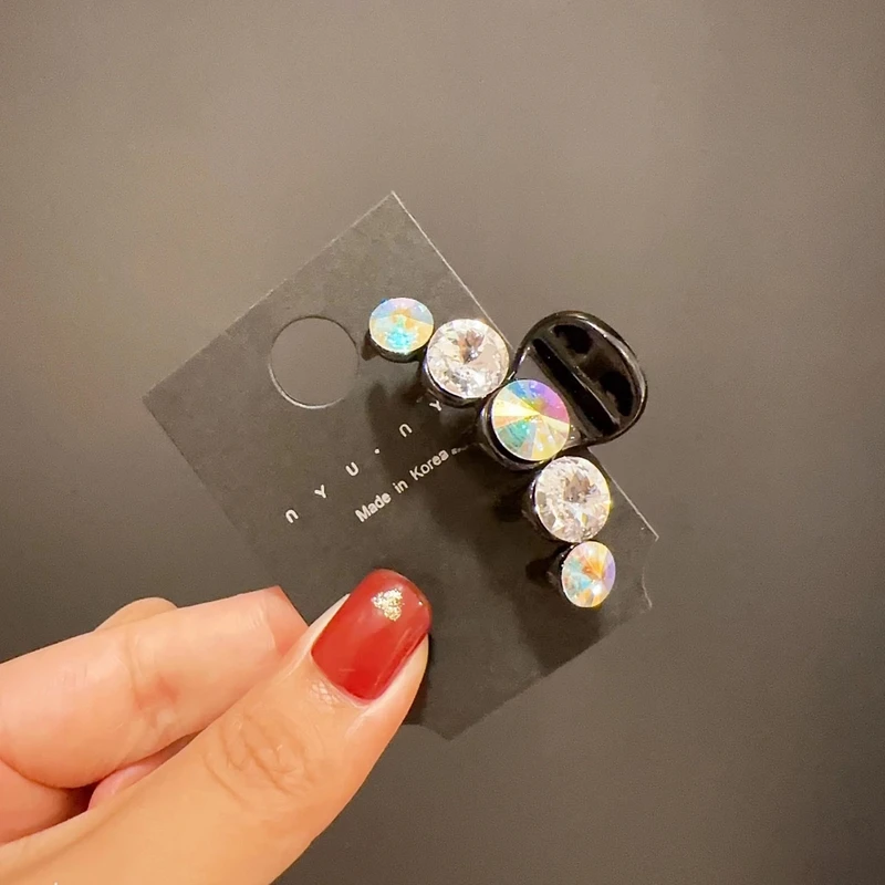 韩国s家水晶迷你小抓夹高档刘海夹发卡网红爆款颅顶抓夹轻奢发夹