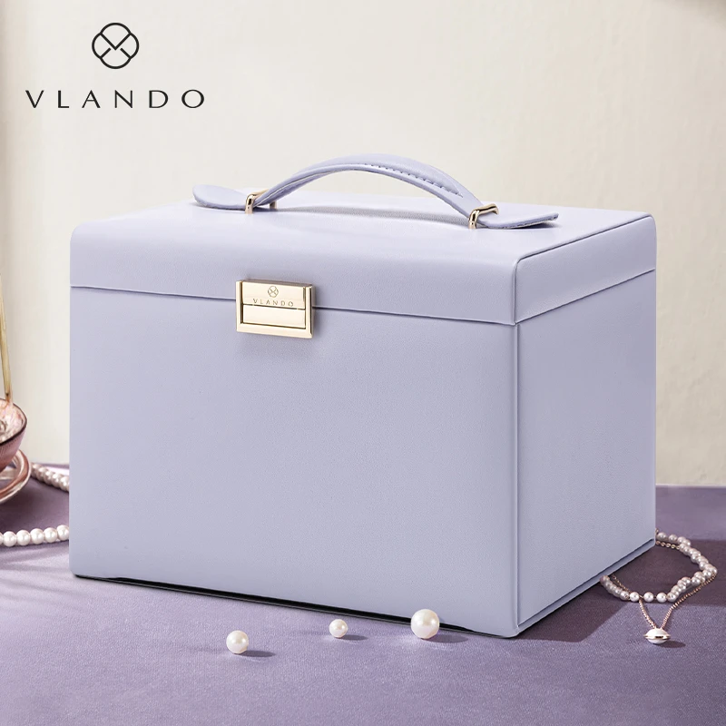VLANDO/唯兰朵耳环珠宝项链手镯饰品首饰收纳盒首饰盒收纳盒