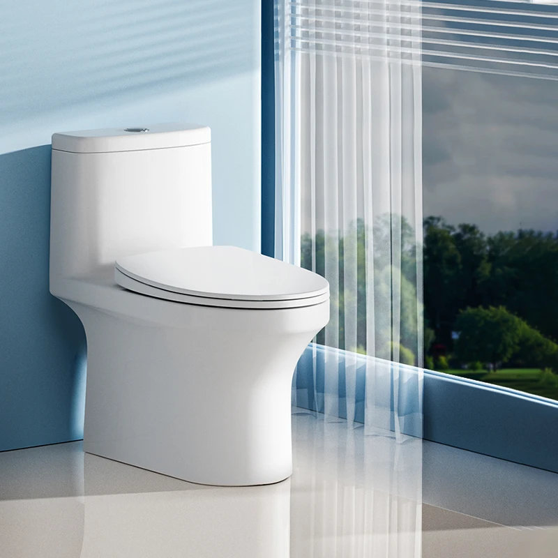 【家居】恒洁超旋风马桶HC0565DT-400水净釉纤薄盖坐便器