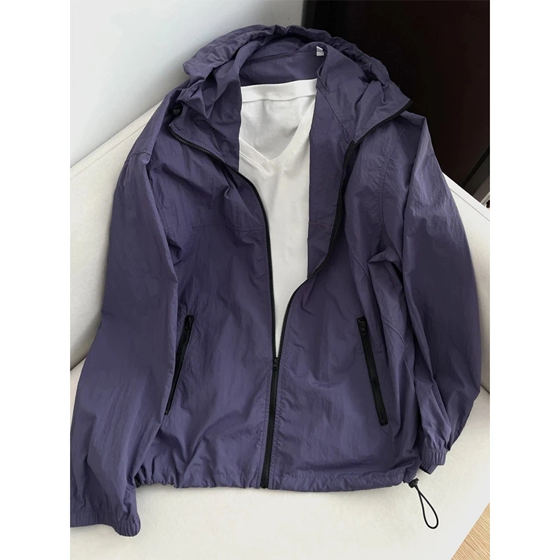 夏季薄款绝绝紫upf50+防晒衣男女户外防紫外线骑行服防晒冲锋外套