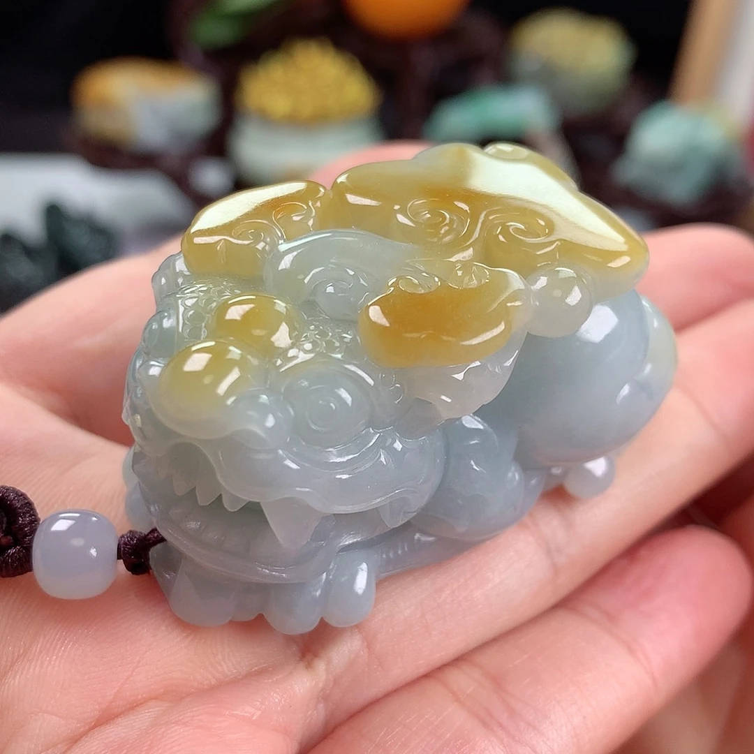 【闪购商品】翡翠颈饰未镶嵌小*亮翡翠貔貅