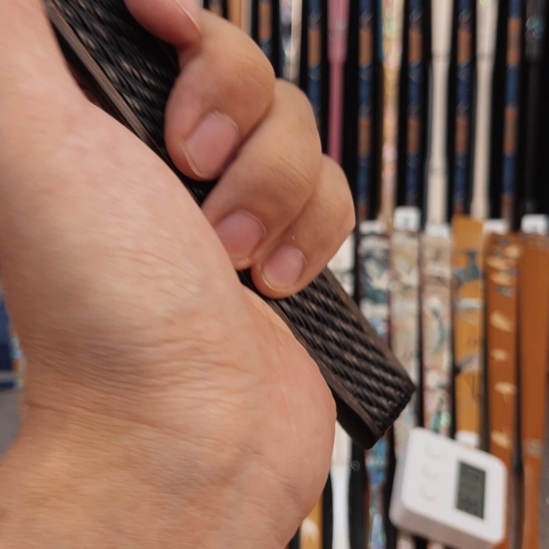 扇子纯手工棕竹龙鳞洒金折扇