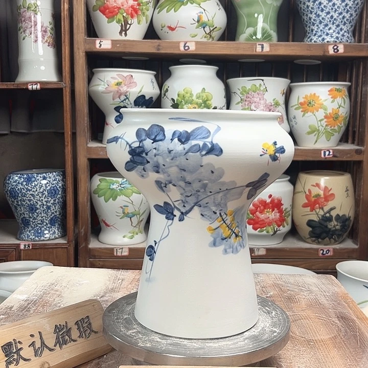 摆件蘑菇兰兰紫藤新款新款陶瓷