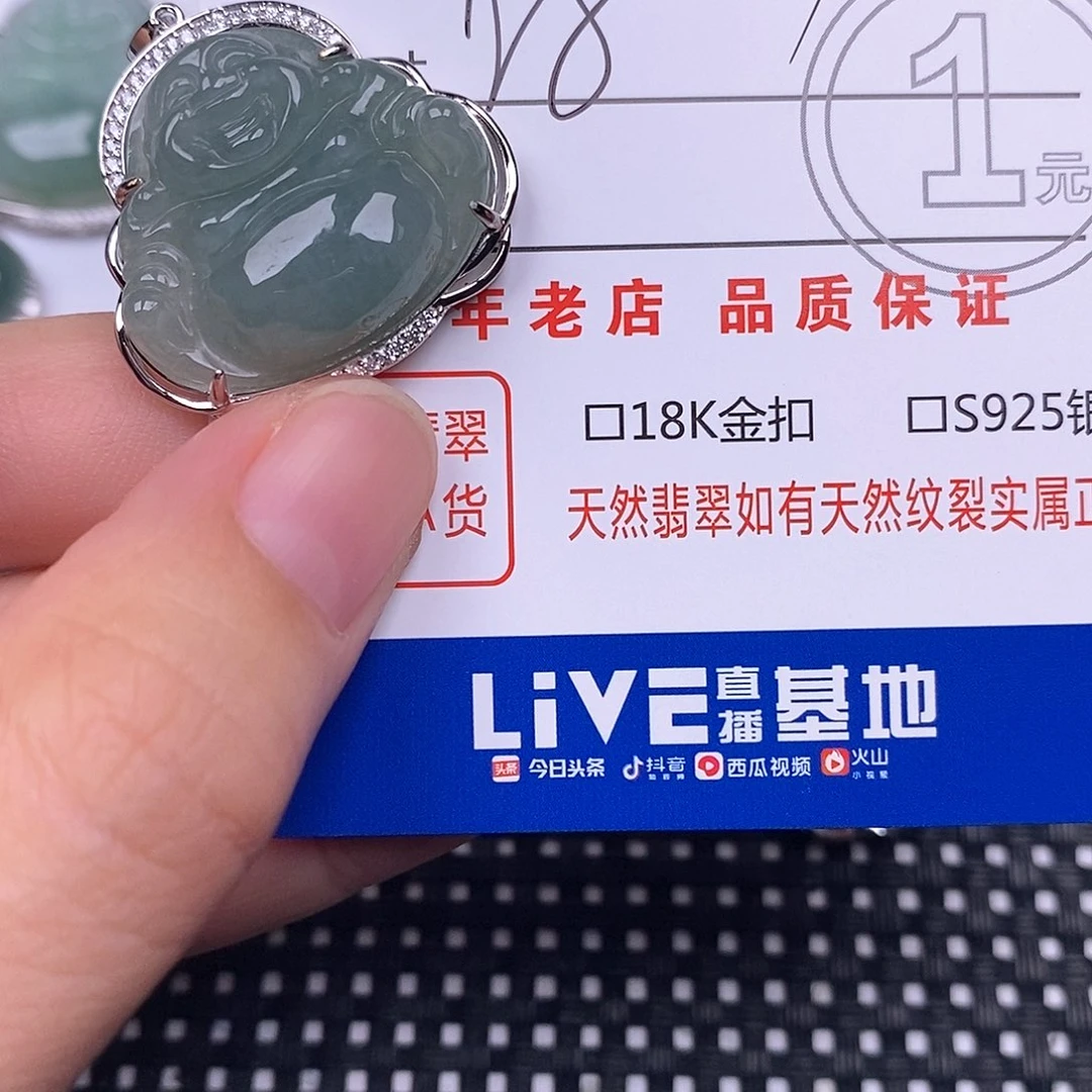 翡翠银S925镶嵌颈饰