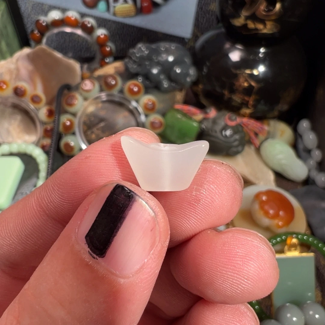 和田玉未镶嵌颈饰元宝吊坠顶珠/小滴流  晚场福利8