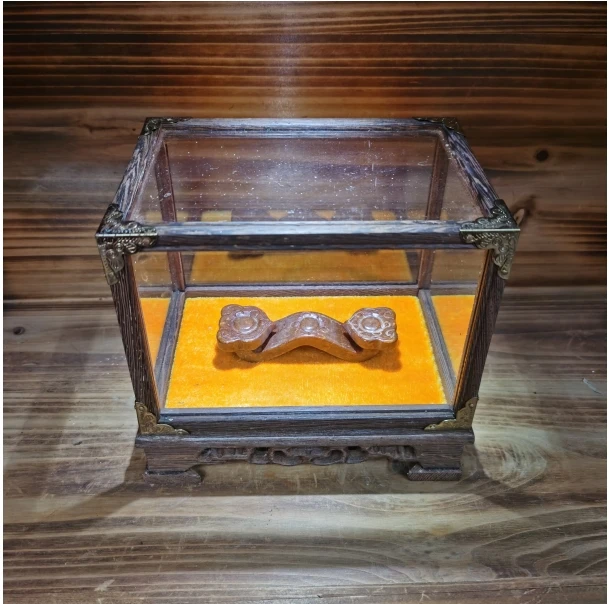 如意 室内摆件把玩件展柜装饰品展示盒仿古工艺品盒子