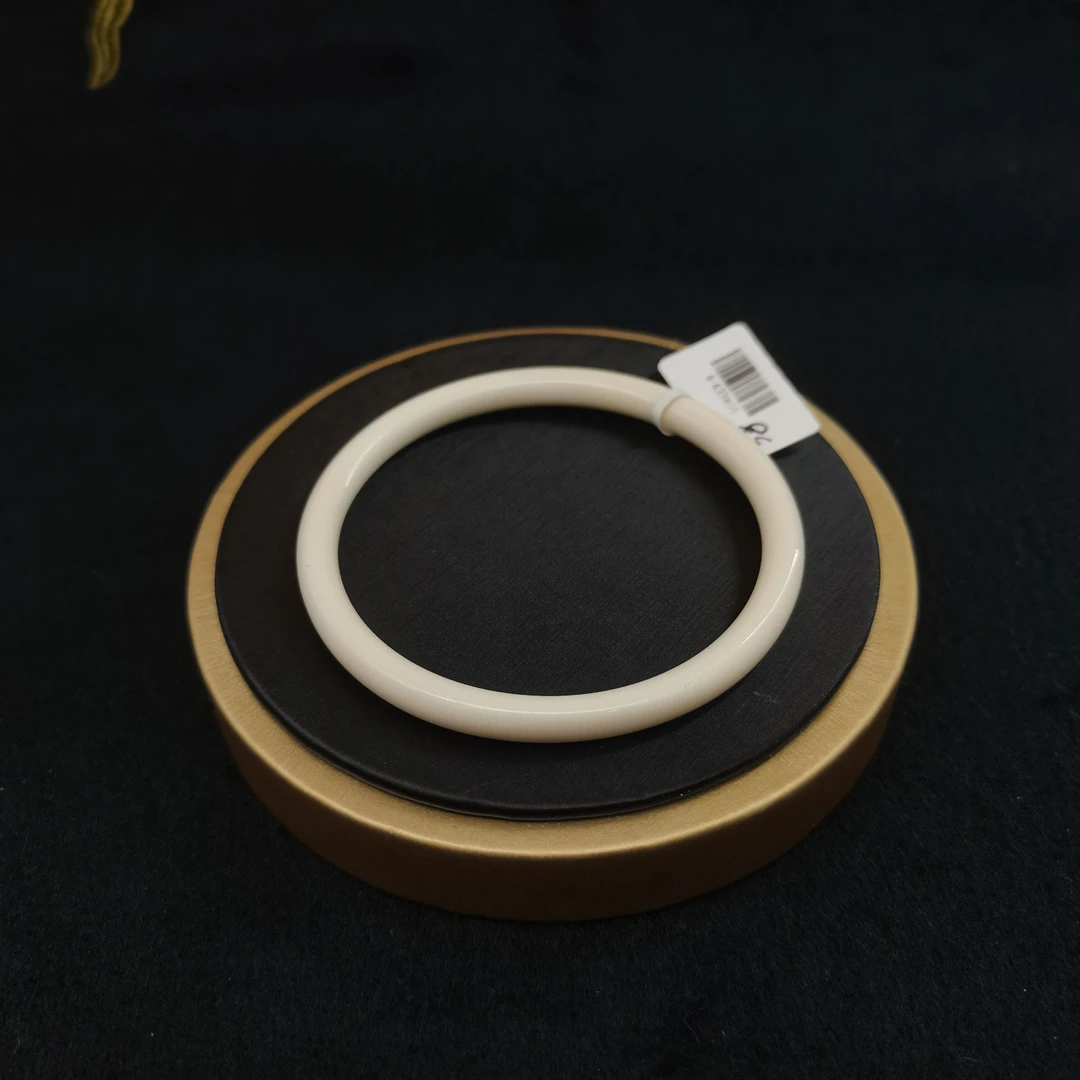 猛犸象牙女士圆条手镯叮当镯6mm厚度