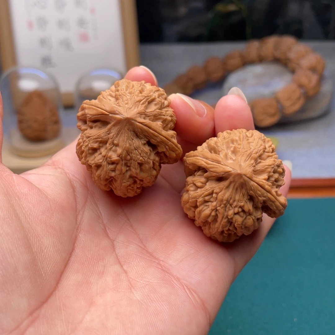 桃核吊坠37全品牡丹纹