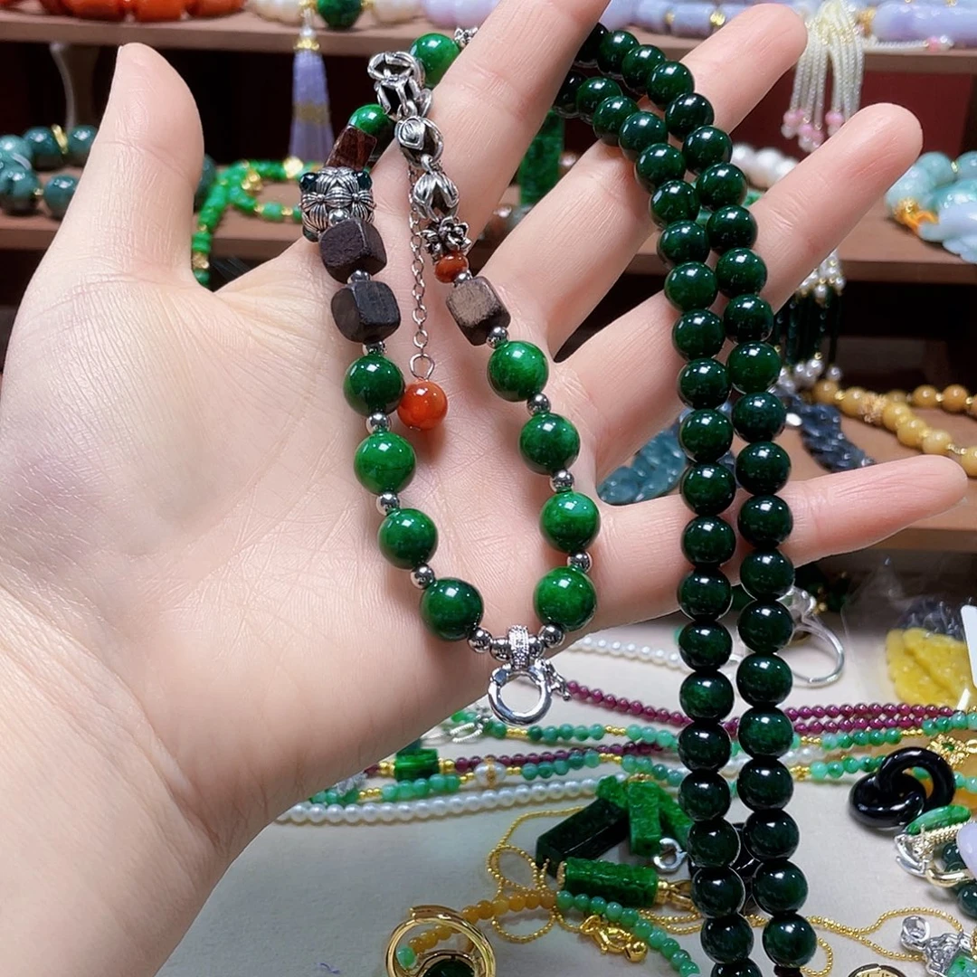 翡翠未镶嵌手链饰品