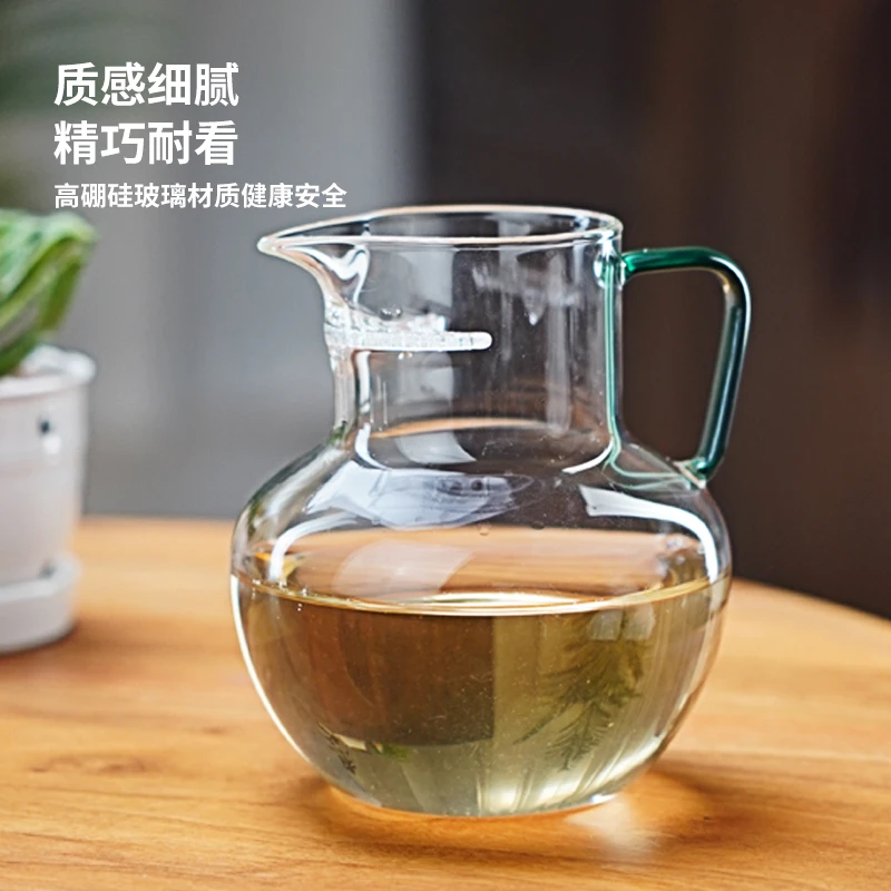 全度耐热玻璃泡茶壶月牙一体滤网绿茶壶茶水分离沏茶壶功夫泡茶壶