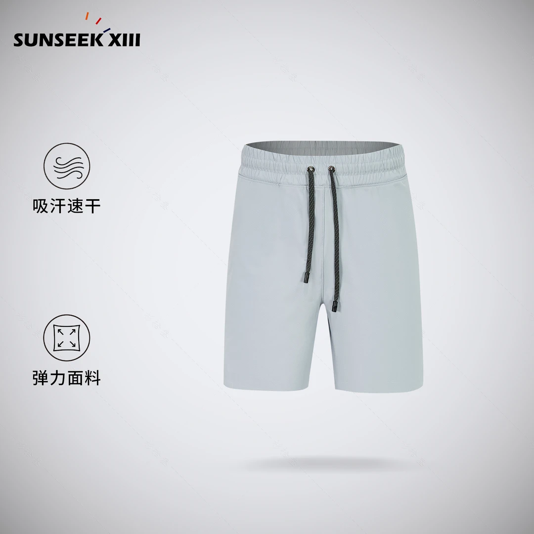 开启运动”速干“模式】夏男士运动休闲反光条速干裤防泼水短裤10112