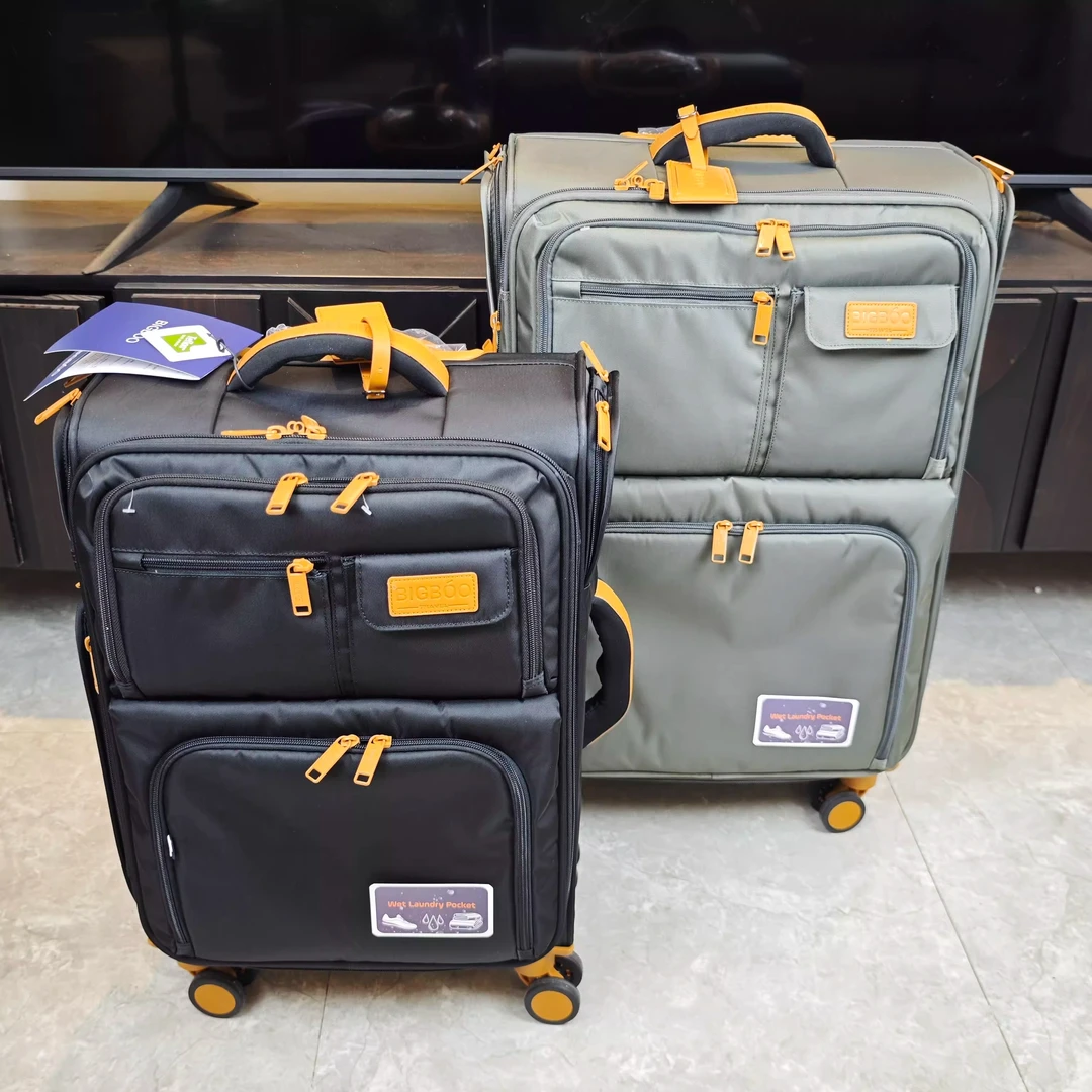 外贸超轻20寸帆布行李箱耐磨防刮旅行箱大容量28寸牛津布拉杆箱子