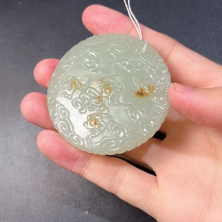 和田玉挂件未镶嵌毛**料