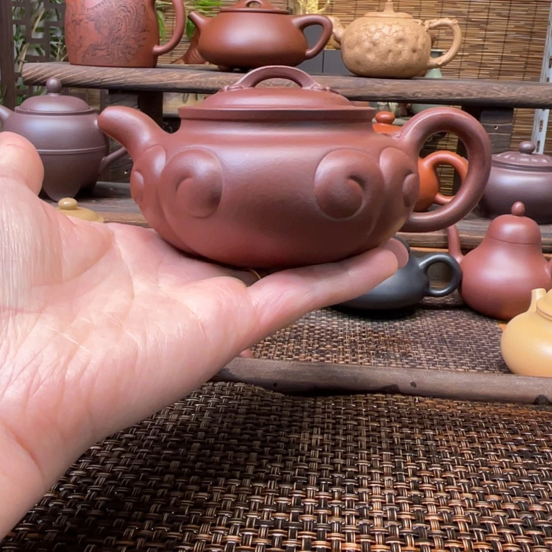 紫砂茶壶宜兴原矿紫砂手工制210