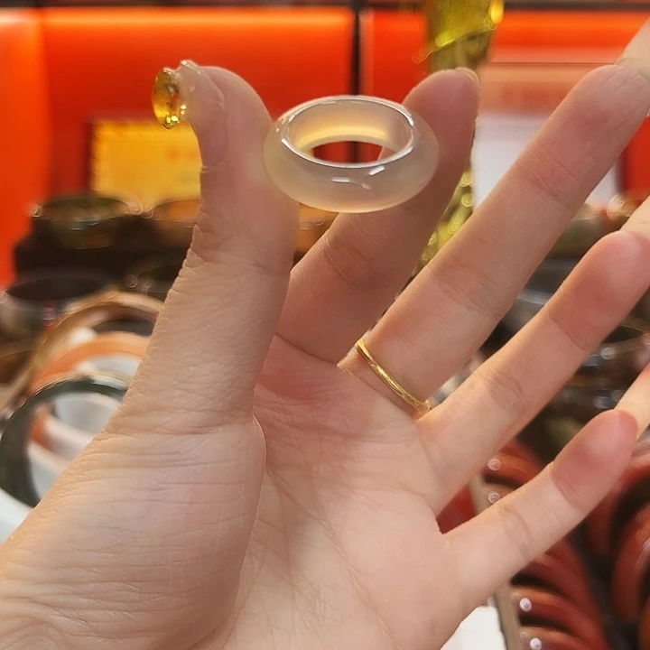 玛瑙/玉髓戒指合金