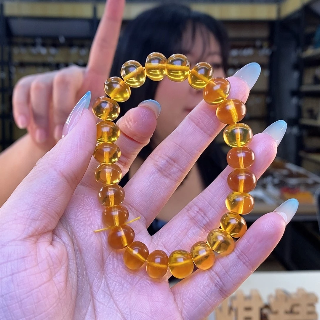 琥珀裸石未镶嵌10m金珀