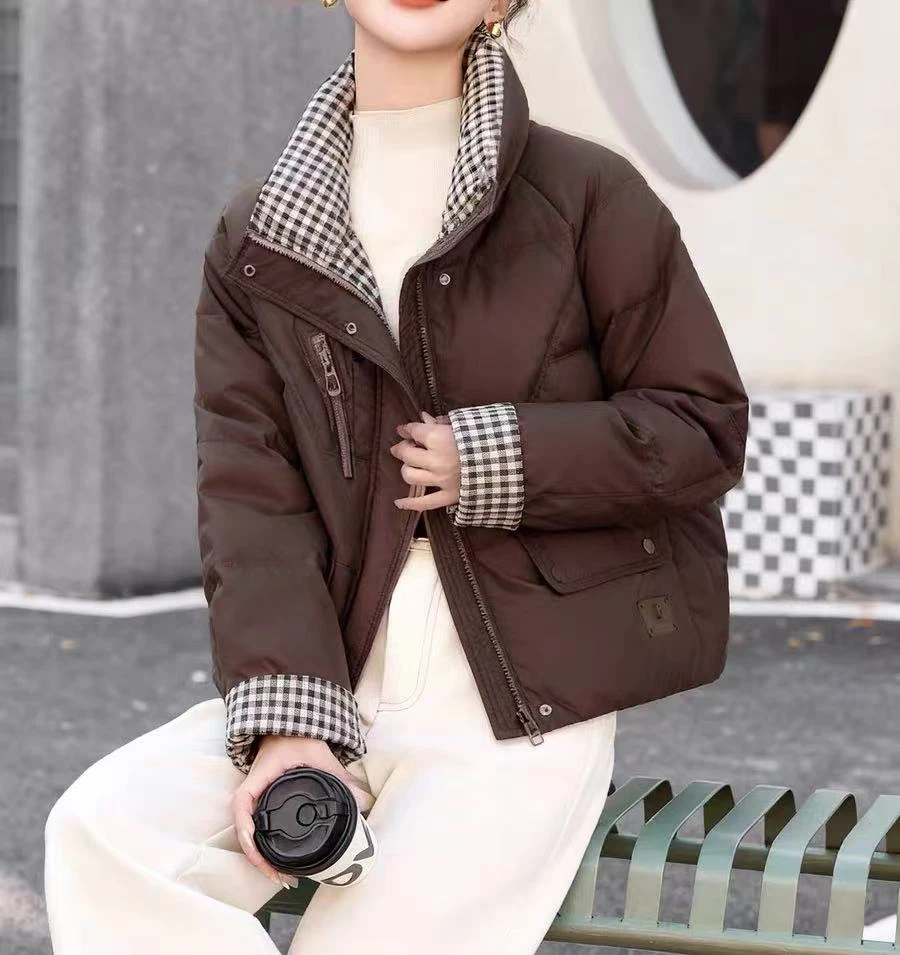 2580冬季立领百搭休闲羽绒服（衣长58CM左右）