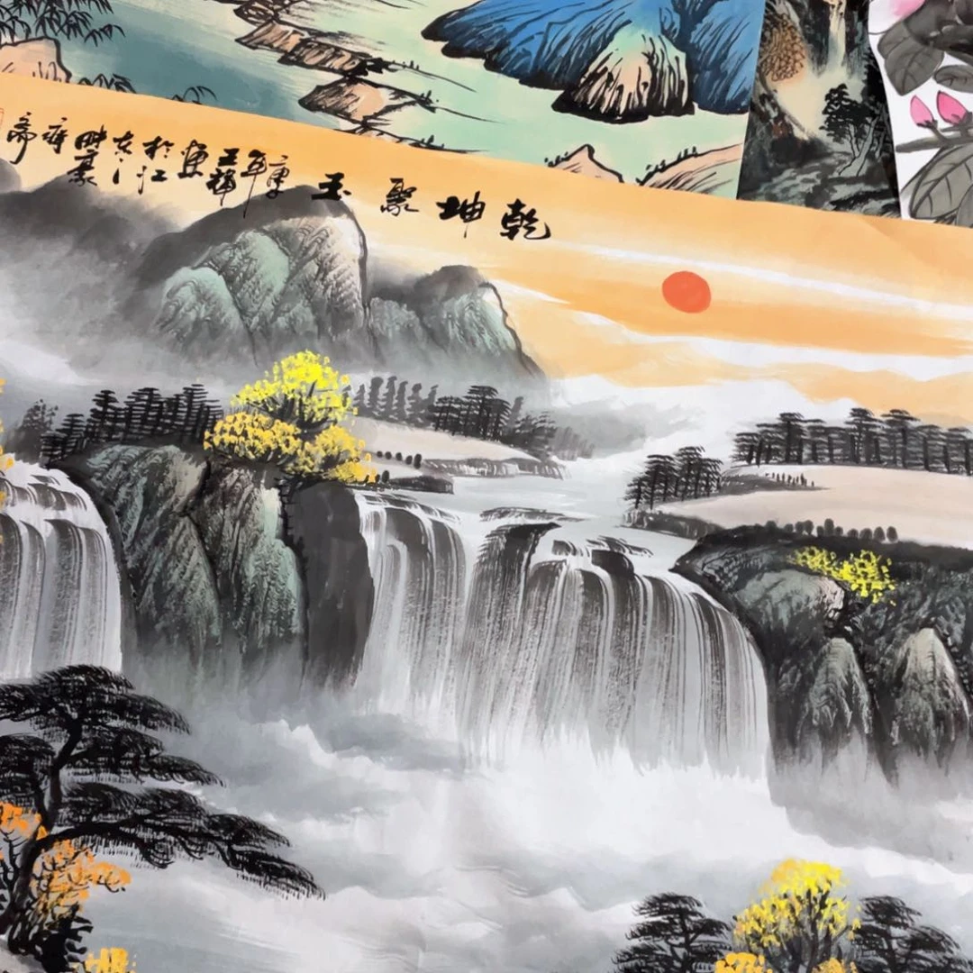 国画国画作品画心一张