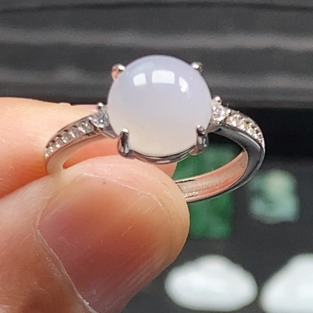 翡翠银S925镶嵌戒指